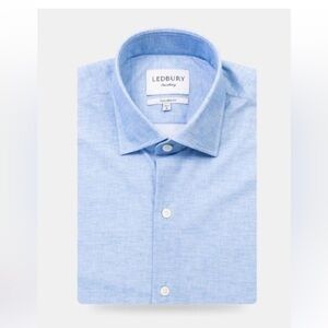 Ledbury Fine Shirting Classic Fit Long Sleeve Button Down Shirt